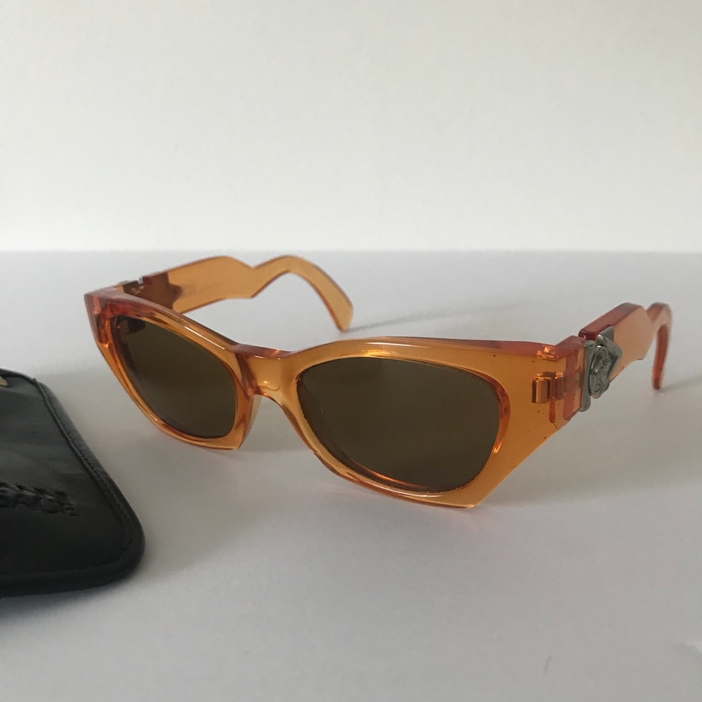 Vintage Gianni Versace Orange Sunglasses